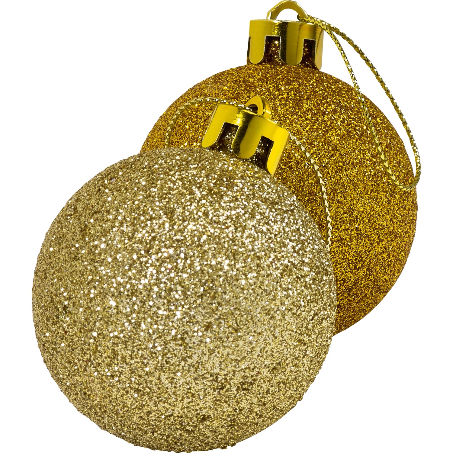 Sada zlatých koulí na vánoční stromeček Sada zlatých koulí na vánoční stromeček