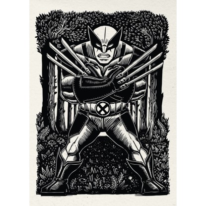 Komar Plakát Marvel Wolverine Lino-Cut 50 x 70 cm Komar Plakát Marvel Wolverine Lino-Cut 50 x 70 cm