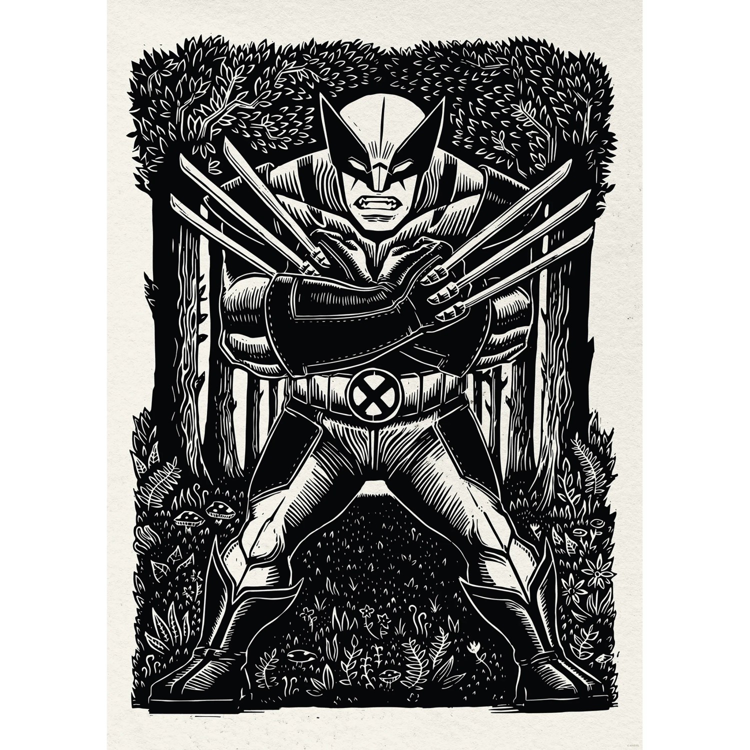 Komar Plakát Marvel Wolverine Lino-Cut 50 x 70 cm Komar Plakát Marvel Wolverine Lino-Cut 50 x 70 cm
