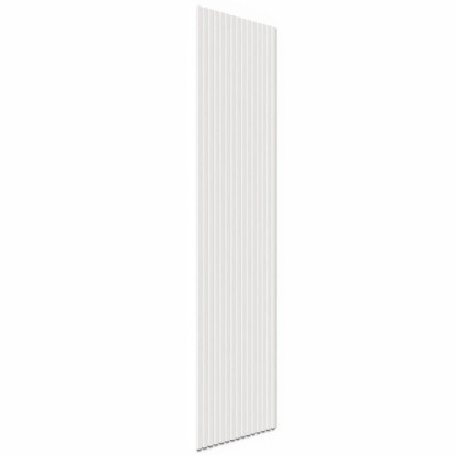 Bílý akustický panel s plstí potaženými MDF lištami pro obklad stěn, délka 240 cm. Bílý akustický panel s plstí potaženými MDF lištami pro obklad stěn, délka 240 cm.