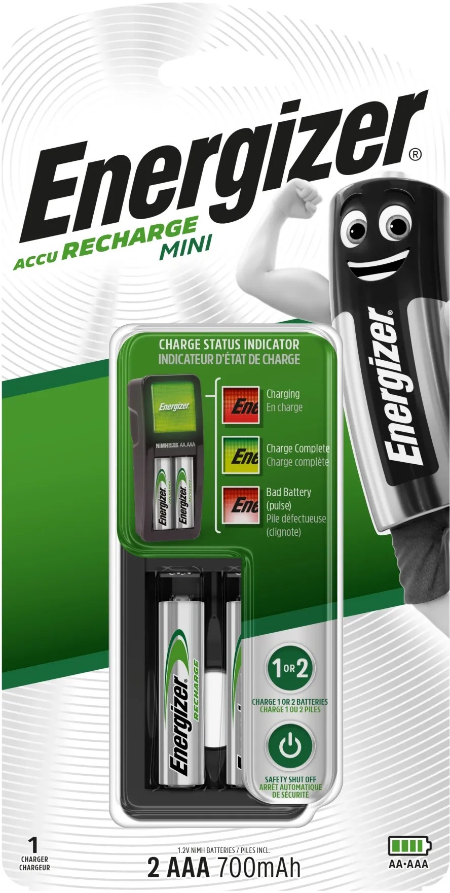 Energizer Nabíječka baterií ACCU RECHARGE MINI Energizer Nabíječka baterií ACCU RECHARGE MINI