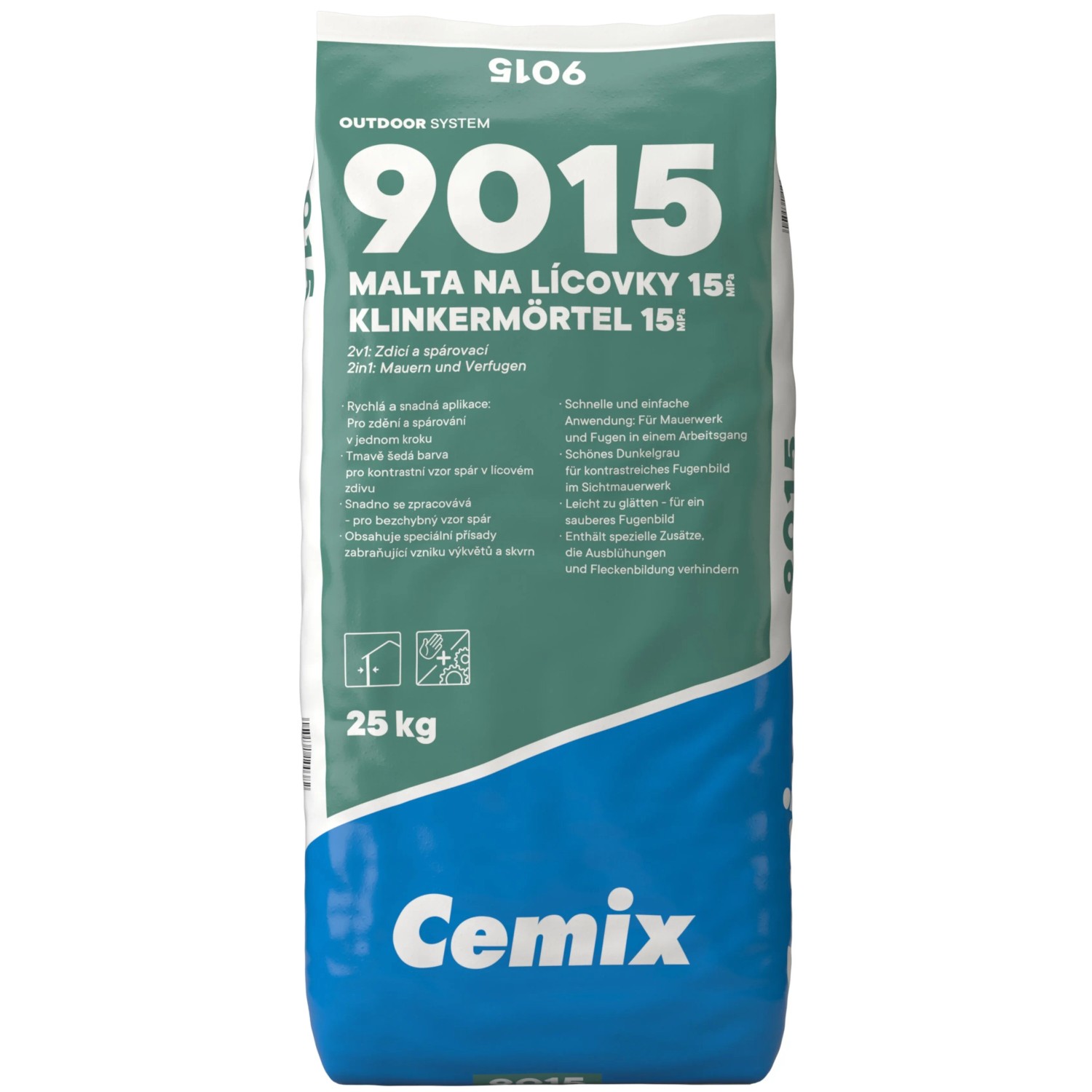 Cemix 9015 Malta na lícovky 15 MPa, 25 kg Cemix 9015 Malta na lícovky 15 MPa, 25 kg