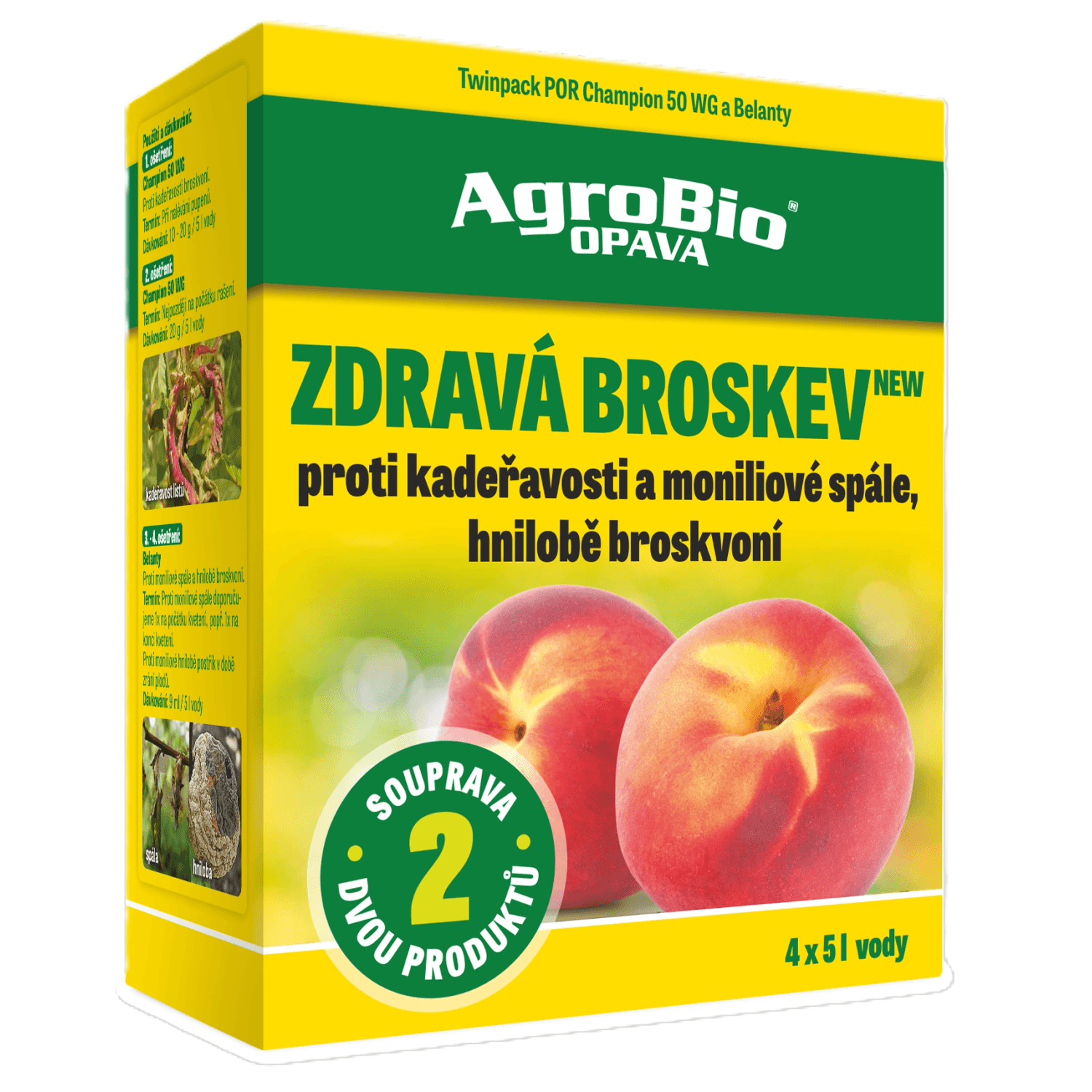 Agrobio Souprava K O Et En Broskvon Zdrav Broskev New X G Ml