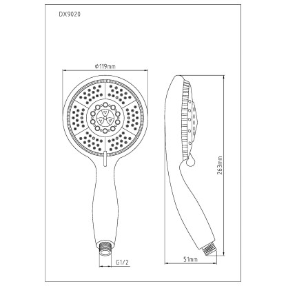Eisl Ruční sprcha Harmonie chromová Eisl Ruční sprcha Harmonie chromová