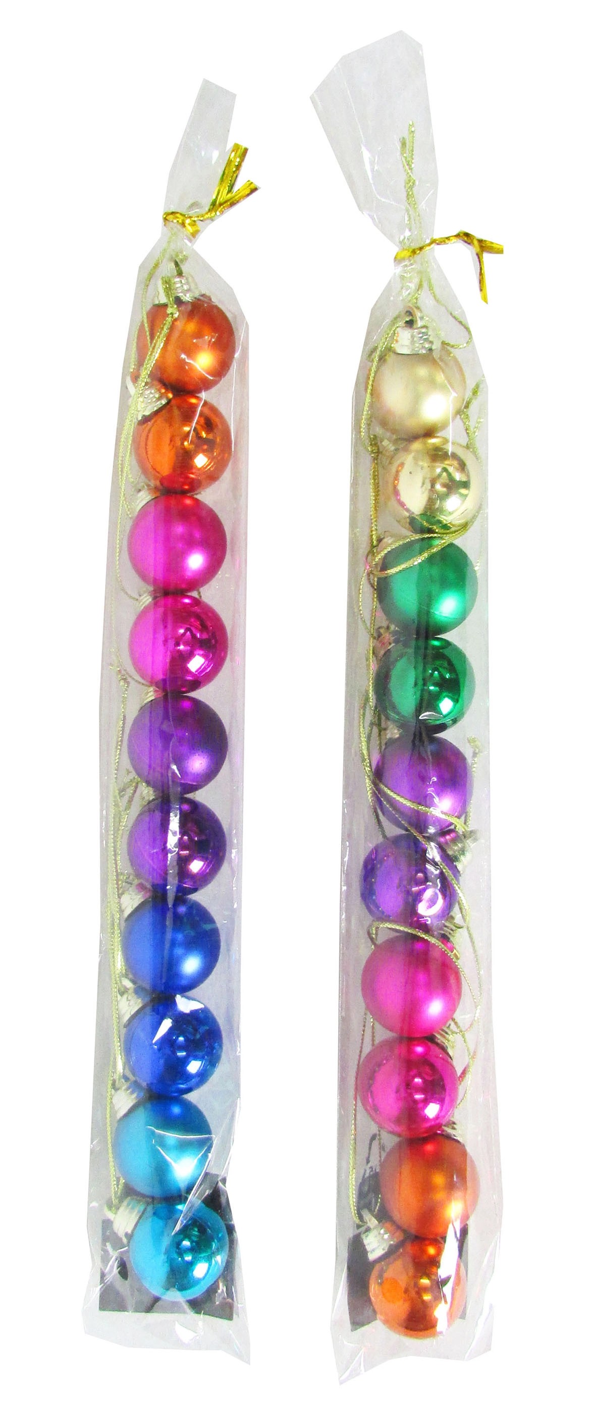 GEROMA Plastová vánoční ozdoba koule různé barvy 2,5 cm, 10 ks GEROMA Plastová vánoční ozdoba koule různé barvy 2,5 cm, 10 ks