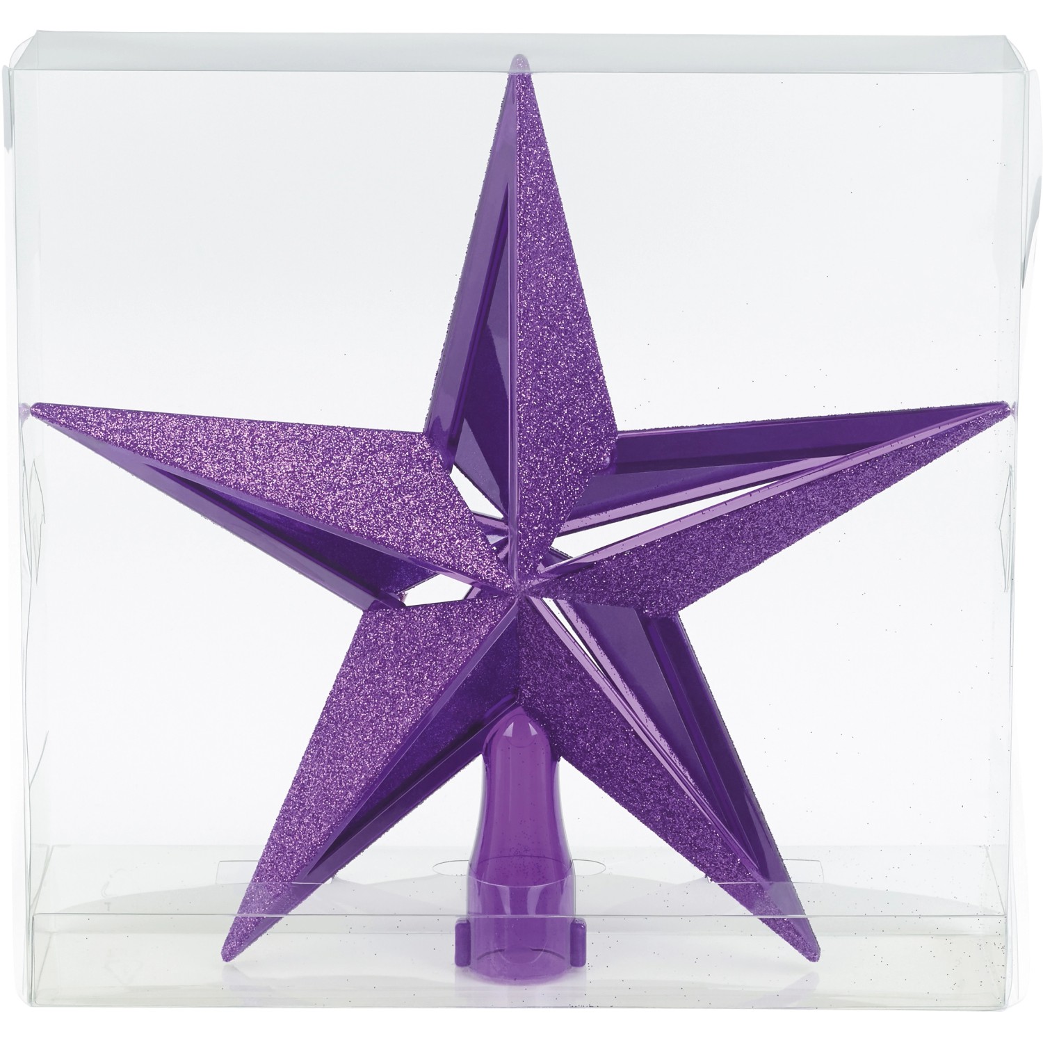 Špička na stromeček hvězda fialová 20 cm Špička na stromeček hvězda fialová 20 cm