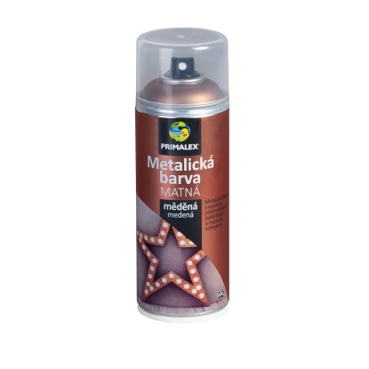 PRIMALEX Metalická barva ve spreji měděná 400 ml PRIMALEX Metalická barva ve spreji měděná 400 ml