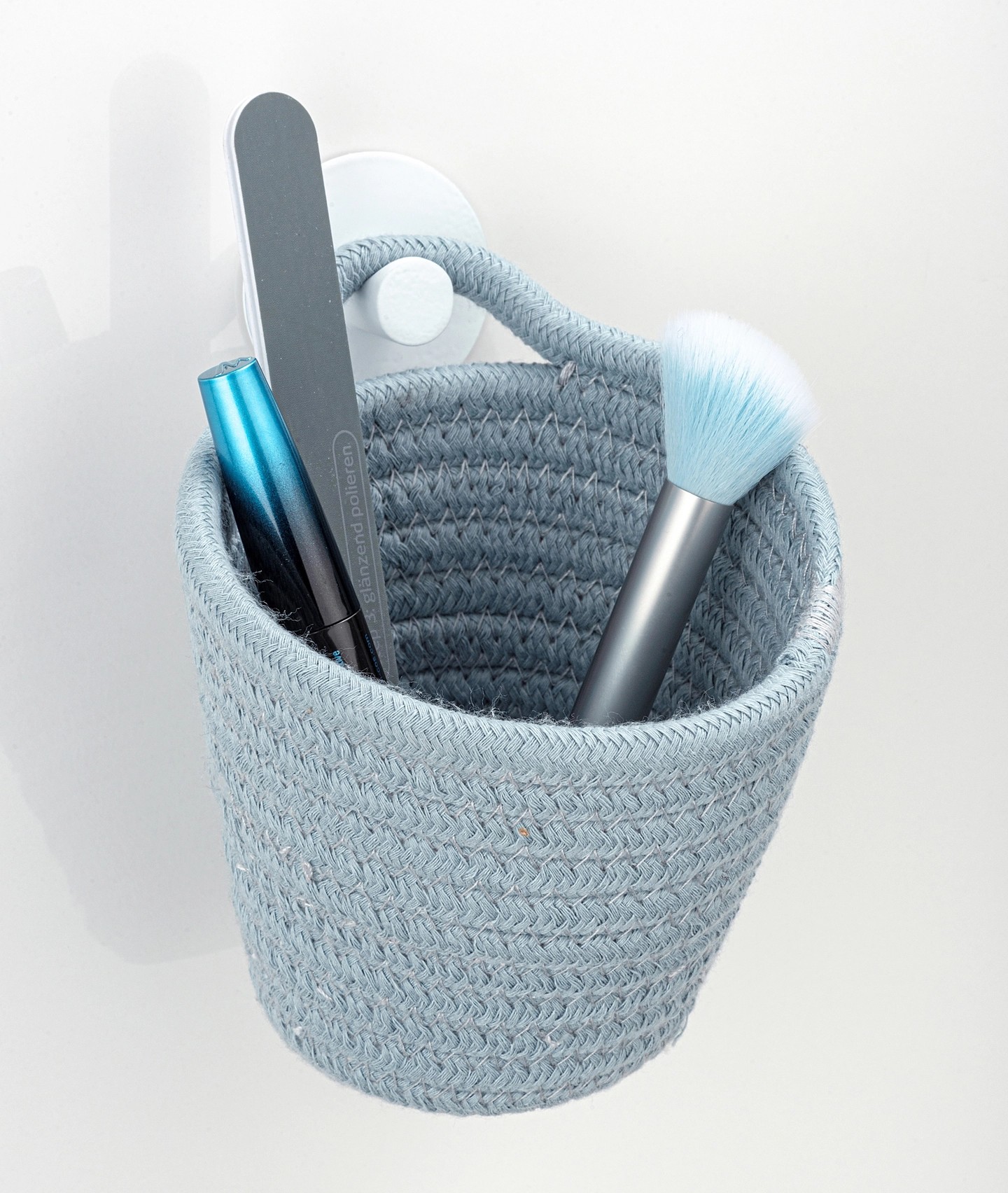 Wenko Úložný košík Soria modrošedý bavlna 12,5 cm x 12 cm x 14,5 cm Wenko Úložný košík Soria modrošedý bavlna 12,5 cm x 12 cm x 14,5 cm