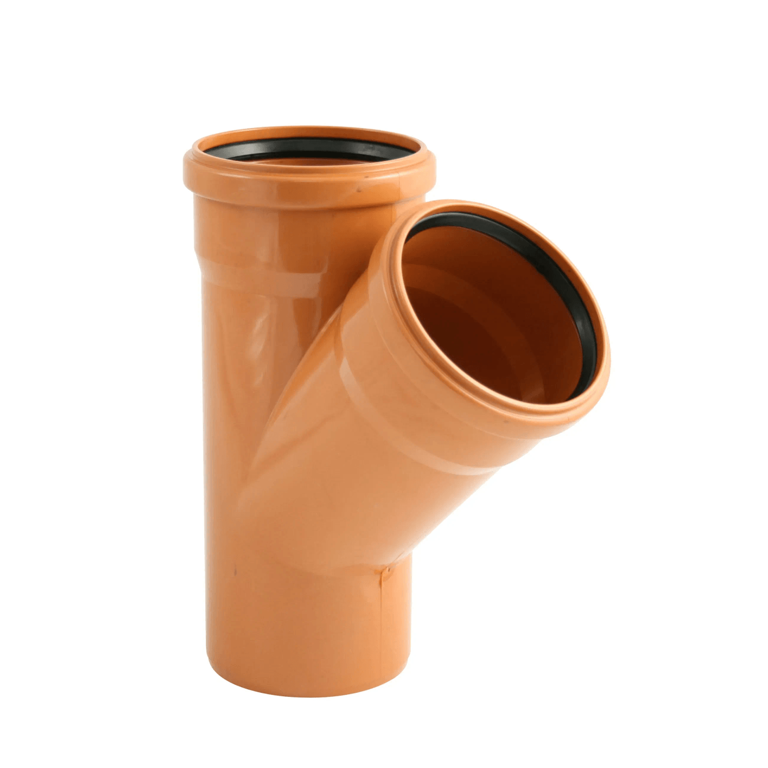 Marley odbočka ke kanalizační trubce DN 110/110, 45 stupňů, oranžová. Marley odbočka ke kanalizační trubce DN 110/110, 45 stupňů, oranžová.
