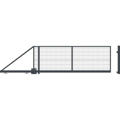 Polargos Brána posuvná SPARTA s el. pohonem 149 x 400 cm, antracitová, levá Polargos Brána posuvná SPARTA s el. pohonem 149 x 400 cm, antracitová, levá