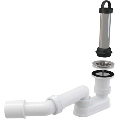 Alcadrain Odtoková souprava se zápach.uzáv. a kolenem Alcadrain Odtoková souprava se zápach.uzáv. a kolenem