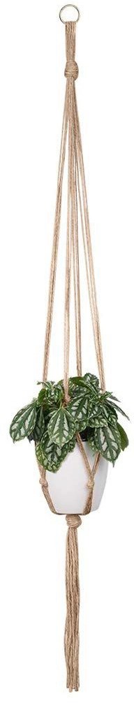 Makramé Závěs na květináč jutový přírodní 87 cm Makramé Závěs na květináč jutový přírodní 87 cm