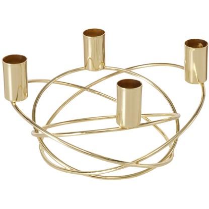 Boltze Svícen Delilah zlatý 20 x 19 x 11 cm Boltze Svícen Delilah zlatý 20 x 19 x 11 cm