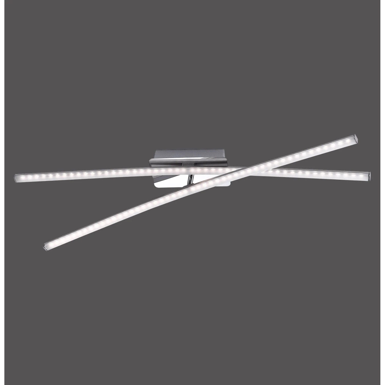 Just Light. Stropní LED svítidlo Simon, 2x8 W, ocel, 11 x 80,5 x 80,5 cm Just Light. Stropní LED svítidlo Simon, 2x8 W, ocel, 11 x 80,5 x 80,5 cm