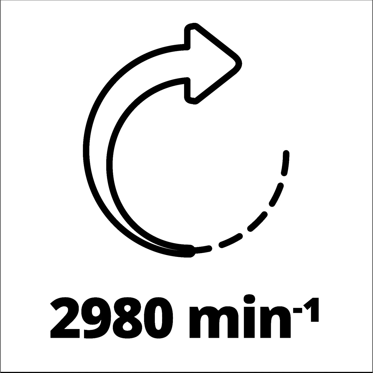 Symbol otáček: 2980 ot/min pro dvoukotoučovou brusku Einhell TC-BG 200 L Symbol otáček: 2980 ot/min pro dvoukotoučovou brusku Einhell TC-BG 200 L