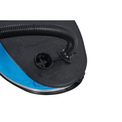 Nožní pumpa Bestway Air Step Pro, 1 600 ml, s hadicí a modrým měchem pro nafukovací matrace a čluny. Nožní pumpa Bestway Air Step Pro, 1 600 ml, s hadicí a modrým měchem pro nafukovací matrace a čluny.