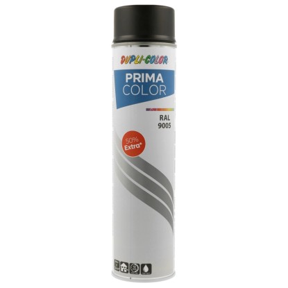 DUPLI-COLOR Uni lak ve spreji PRIMA COLOR RAL 9005 černá matná 600 ml DUPLI-COLOR Uni lak ve spreji PRIMA COLOR RAL 9005 černá matná 600 ml