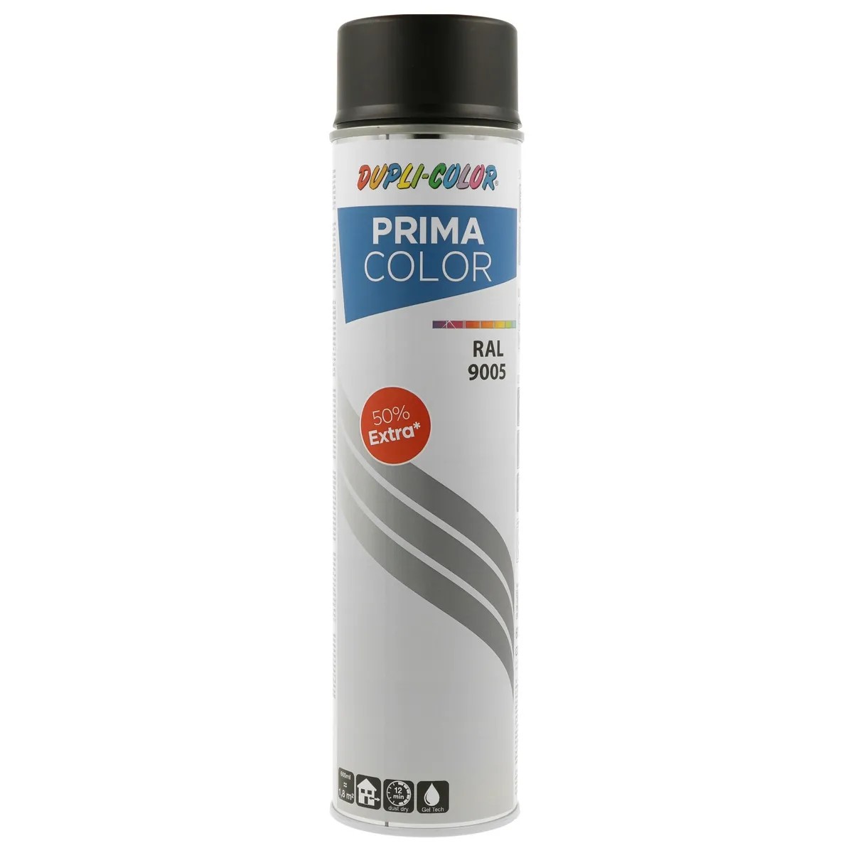 DUPLI-COLOR Uni lak ve spreji PRIMA COLOR RAL 9005 černá matná 600 ml DUPLI-COLOR Uni lak ve spreji PRIMA COLOR RAL 9005 černá matná 600 ml