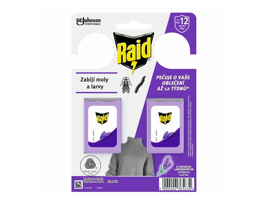 Raid Proti molům levandule 2 ks Raid Proti molům levandule 2 ks