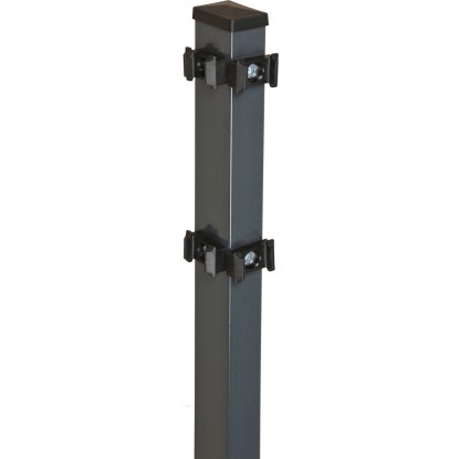 Floraworld Rohový plotový sloupek s upínacími deskami antracit 6 x 4 x 140 cm Floraworld Rohový plotový sloupek s upínacími deskami antracit 6 x 4 x 140 cm