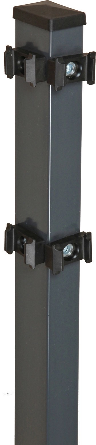 Floraworld Rohový plotový sloupek s upínacími deskami antracit 6 x 4 x 140 cm Floraworld Rohový plotový sloupek s upínacími deskami antracit 6 x 4 x 140 cm