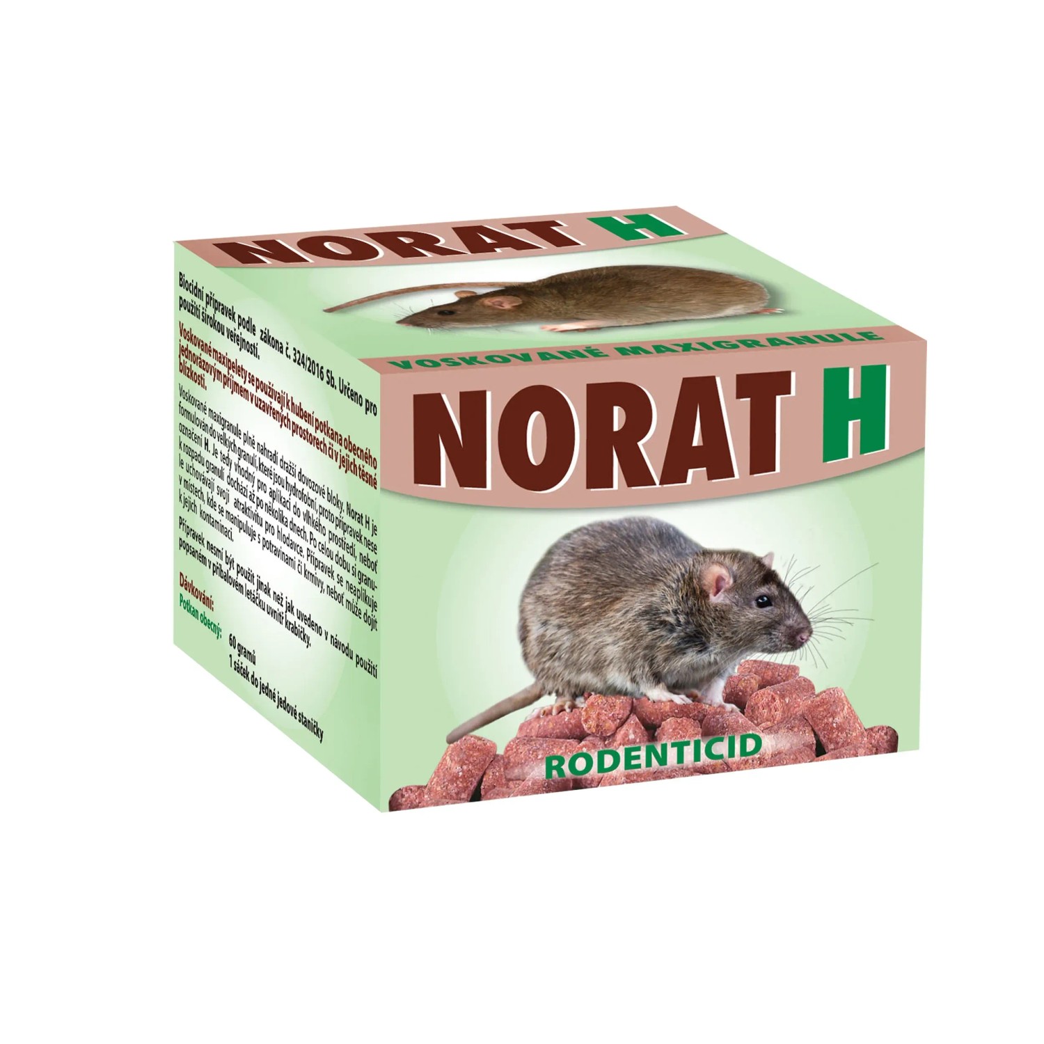 Požerová nástraha na myši NORAT H 120 g Požerová nástraha na myši NORAT H 120 g