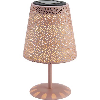 Solární stolní LED lampa s motivem květiny, IP44, růžová, pr. 12 x 20,5 cm Solární stolní LED lampa s motivem květiny, IP44, růžová, pr. 12 x 20,5 cm