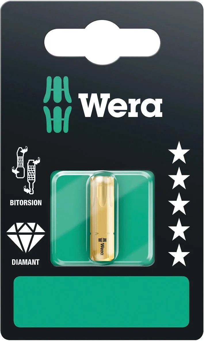 Wera Bit Torx 867/1 Bi-Torsion s diamantovým povlakem TX40 x 25 mm Wera Bit Torx 867/1 Bi-Torsion s diamantovým povlakem TX40 x 25 mm