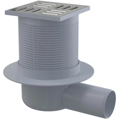 Alcadrain Podlahová vpust APV1 105 x 105/50 mm boční, zápachová uzávěra Alcadrain Podlahová vpust APV1 105 x 105/50 mm boční, zápachová uzávěra