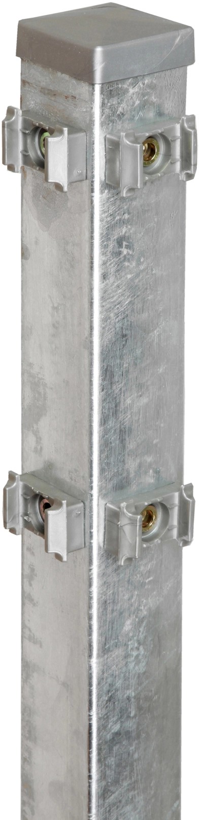 Floraworld Rohový plotový sloupek s upínacími deskami pozink 6 x 6 x 160 cm Floraworld Rohový plotový sloupek s upínacími deskami pozink 6 x 6 x 160 cm