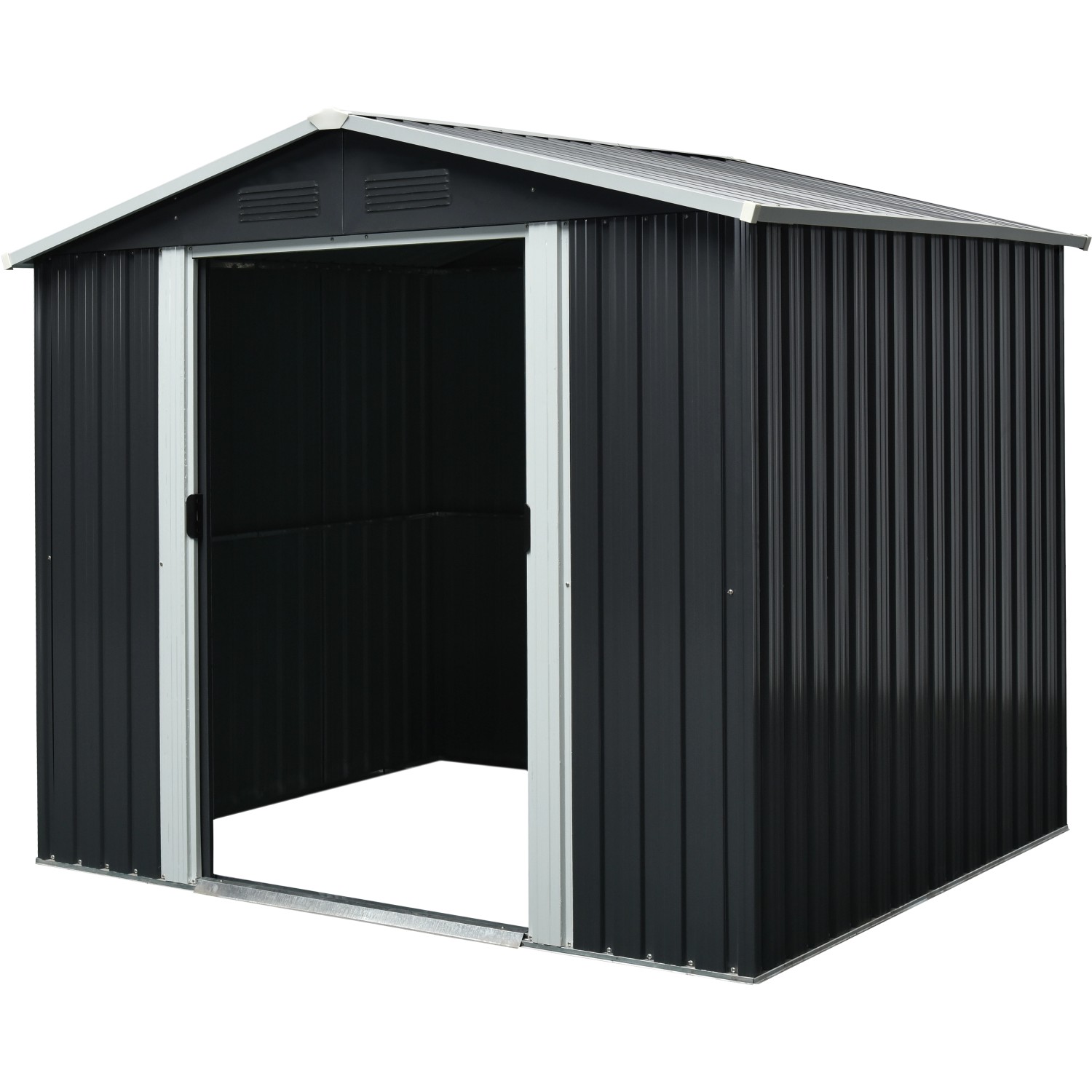 Pergart Plechový domek Düsseldorf II 86, břidlice/krémová, 236 x 174 x 190 cm Pergart Plechový domek Düsseldorf II 86, břidlice/krémová, 236 x 174 x 190 cm