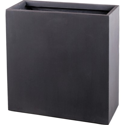 Truhlík na květiny 80 cm x 80 cm x 30 cm tmavě šedý Truhlík na květiny 80 cm x 80 cm x 30 cm tmavě šedý