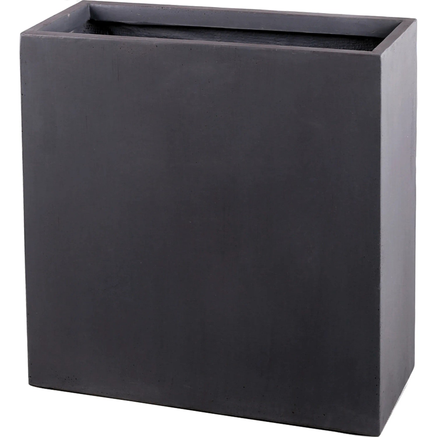 Truhlík na květiny 80 cm x 80 cm x 30 cm tmavě šedý Truhlík na květiny 80 cm x 80 cm x 30 cm tmavě šedý