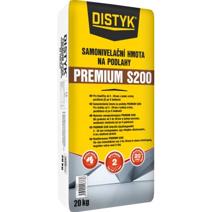 DISTYK Samonivelační hmota na podlahy PREMIUM S200 20 kg DISTYK Samonivelační hmota na podlahy PREMIUM S200 20 kg