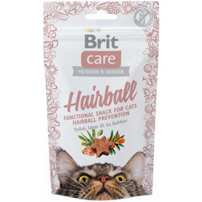 Brit Pamlsek pro kočky Care Cat Snack Hairball 50 g Brit Pamlsek pro kočky Care Cat Snack Hairball 50 g