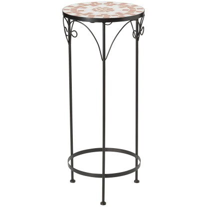 Květinový stolek s mozaikou hnědý 70 cm Květinový stolek s mozaikou hnědý 70 cm