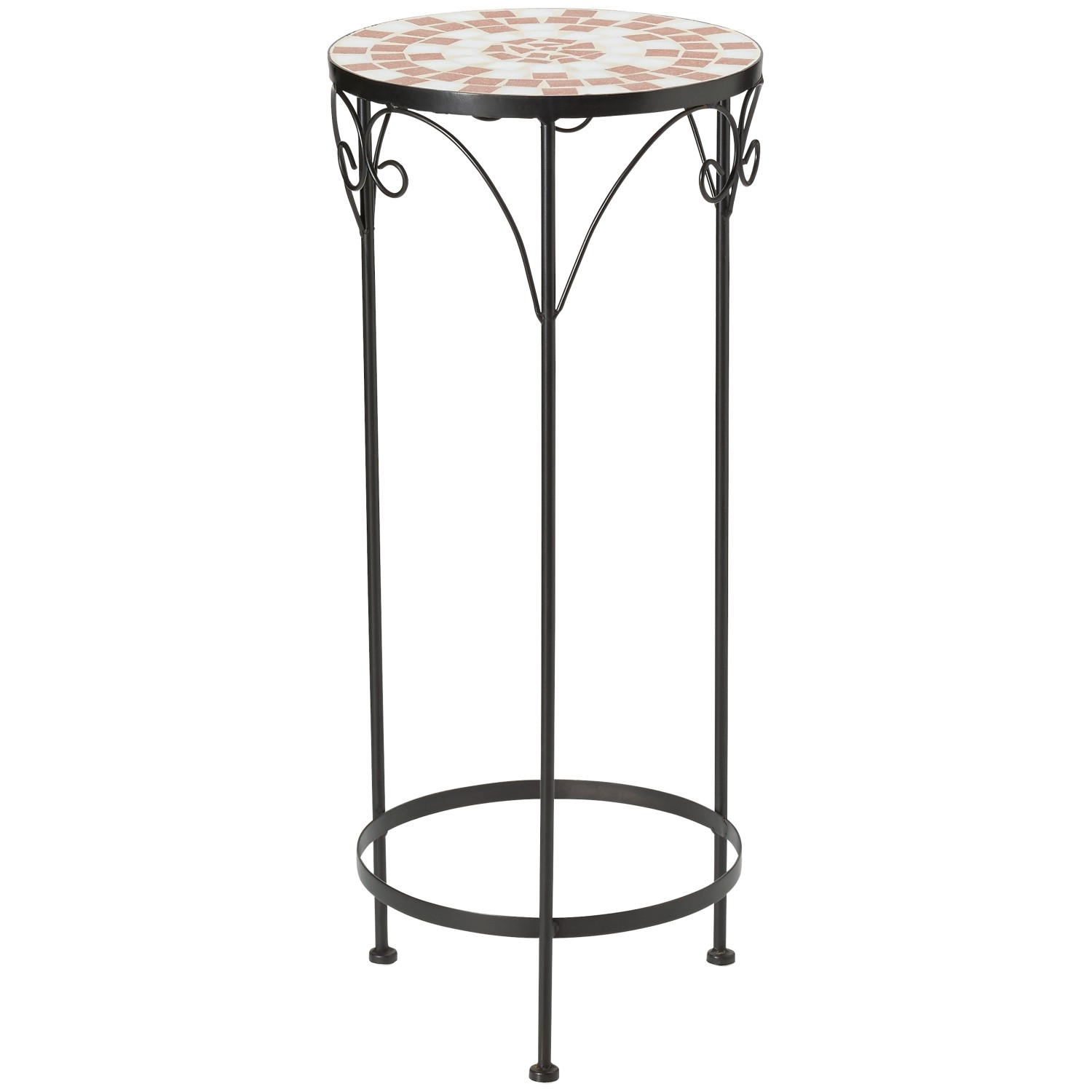 Květinový stolek s mozaikou hnědý 70 cm Květinový stolek s mozaikou hnědý 70 cm