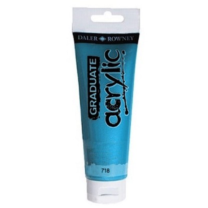 Daler Rowney Akrylová barva GRADUATE metalická modrá, 120 ml Daler Rowney Akrylová barva GRADUATE metalická modrá, 120 ml