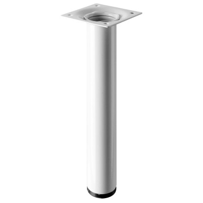 Bílá noha ke stolu Hettich, výška 200 mm, Ø 30 mm, pro konstrukci nábytku. Bílá noha ke stolu Hettich, výška 200 mm, Ø 30 mm, pro konstrukci nábytku.