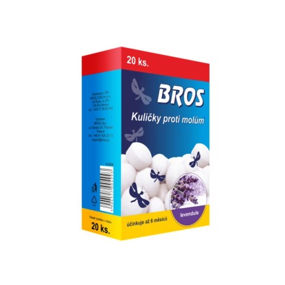 BROS Kuličky proti molům 20 ks BROS Kuličky proti molům 20 ks
