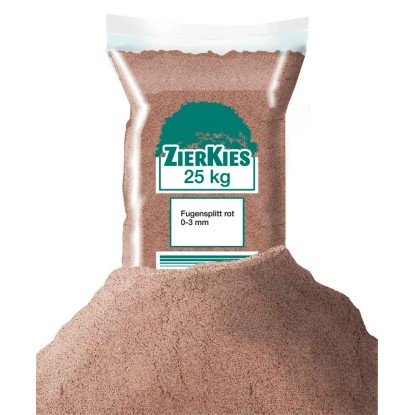 WECO Spárovací drť červená, 0-3 mm, 25 kg/pytel WECO Spárovací drť červená, 0-3 mm, 25 kg/pytel