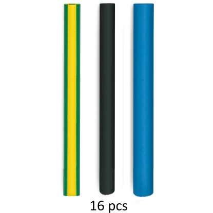 Steinel Sada smršťovacích bužírek, pr. 3,2 - 9,5 mm x 110 mm, 16 ks, různé barvy Steinel Sada smršťovacích bužírek, pr. 3,2 - 9,5 mm x 110 mm, 16 ks, různé barvy