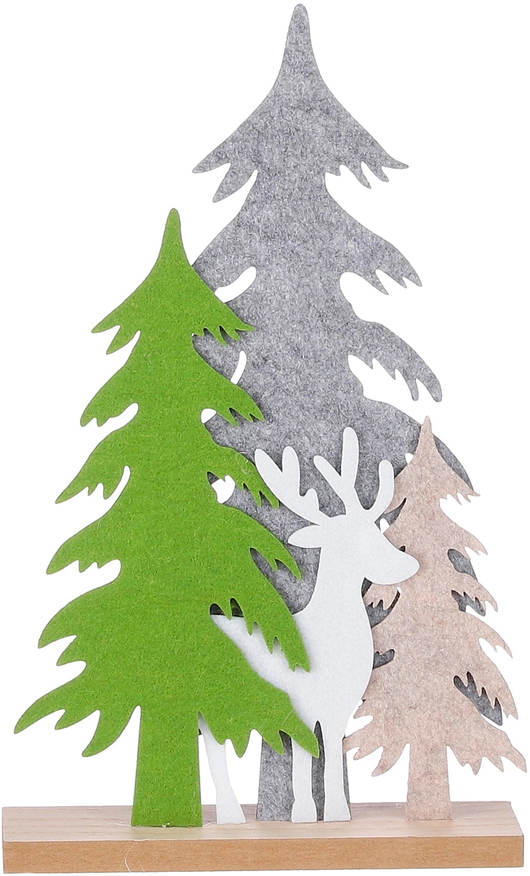 House of Seasons Plstěná figurka jelena v lese, 24 x 6 x 40 cm House of Seasons Plstěná figurka jelena v lese, 24 x 6 x 40 cm