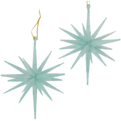 Boltze Vánoční závěsná dekorace Tove, šalvějově zelená, 2dílná Boltze Vánoční závěsná dekorace Tove, šalvějově zelená, 2dílná