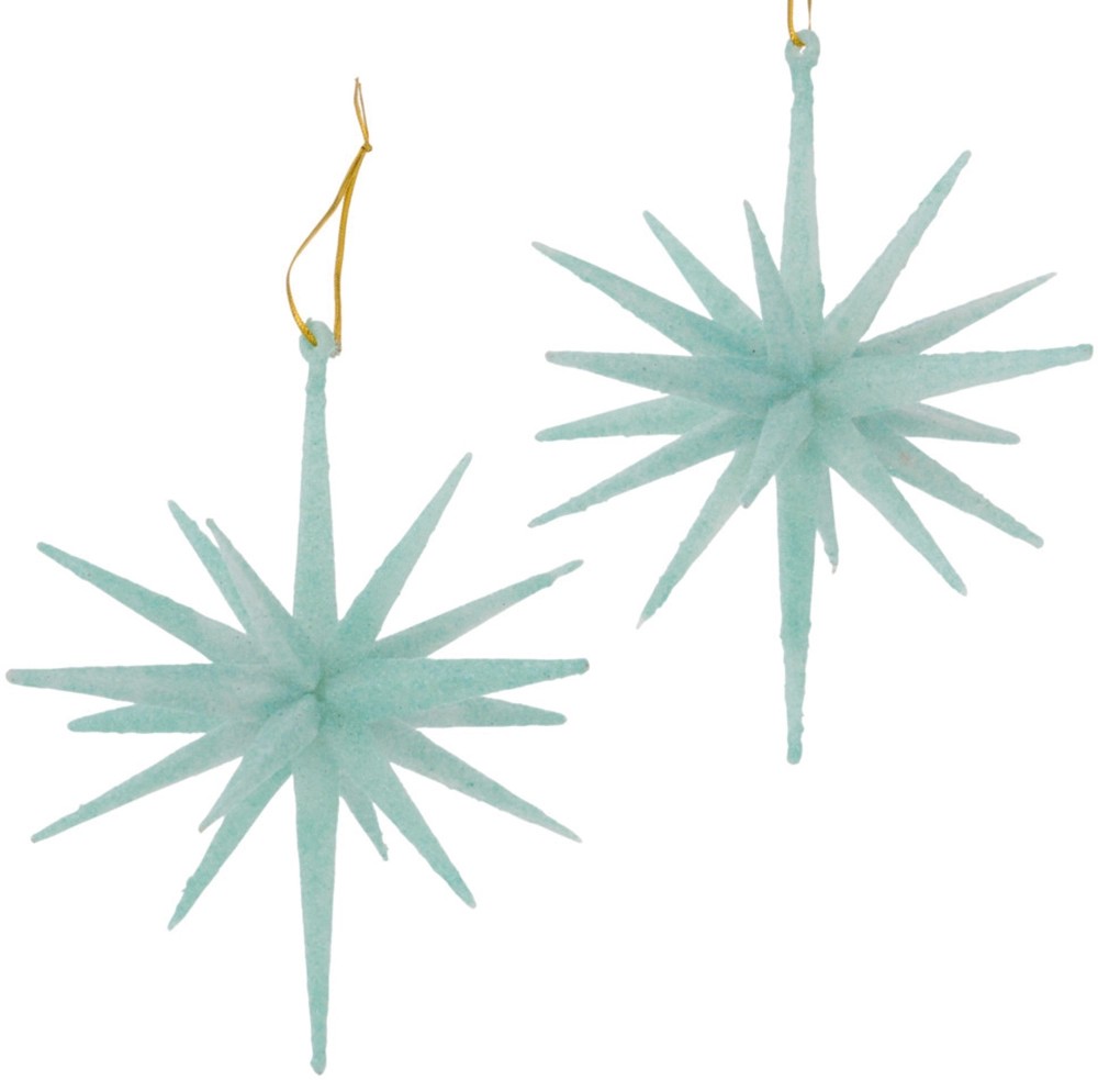 Boltze Vánoční závěsná dekorace Tove, šalvějově zelená, 2dílná Boltze Vánoční závěsná dekorace Tove, šalvějově zelená, 2dílná