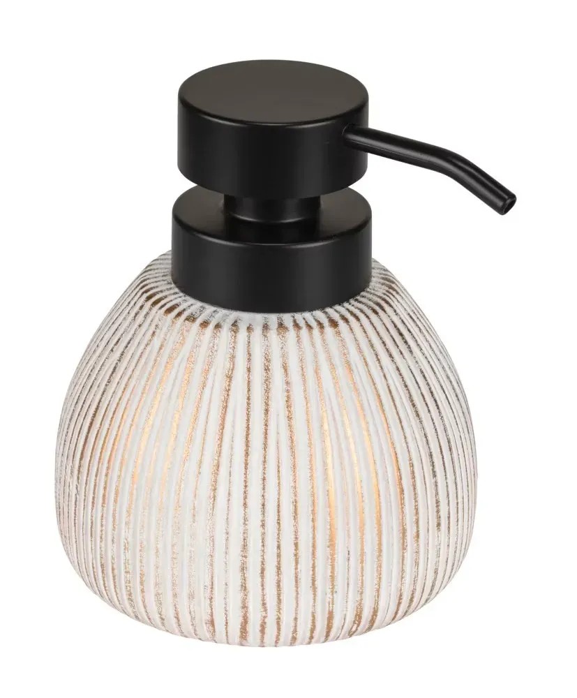 Wenko Keramický dávkovač mýdla Pascoli, bílá/zlatá, 500 ml Wenko Keramický dávkovač mýdla Pascoli, bílá/zlatá, 500 ml