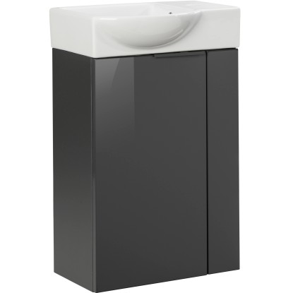 Fackelmann Koupelnová skříňka pod umavadlo SBC antracitová 440 x 600 x 243 mm, L Fackelmann Koupelnová skříňka pod umavadlo SBC antracitová 440 x 600 x 243 mm, L