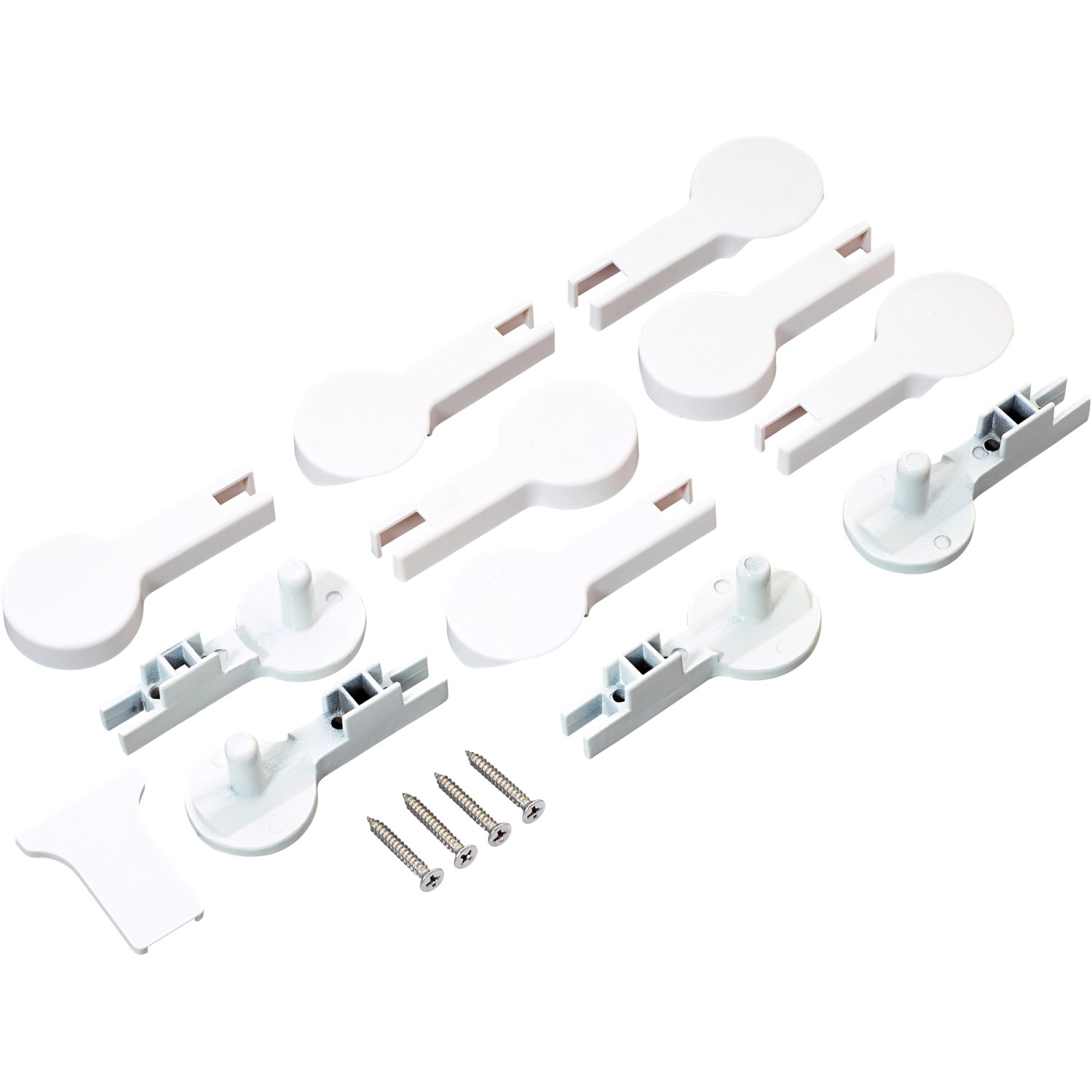 Sada krytek pro skládací stěnu Lepini bílá Sada krytek pro skládací stěnu Lepini bílá