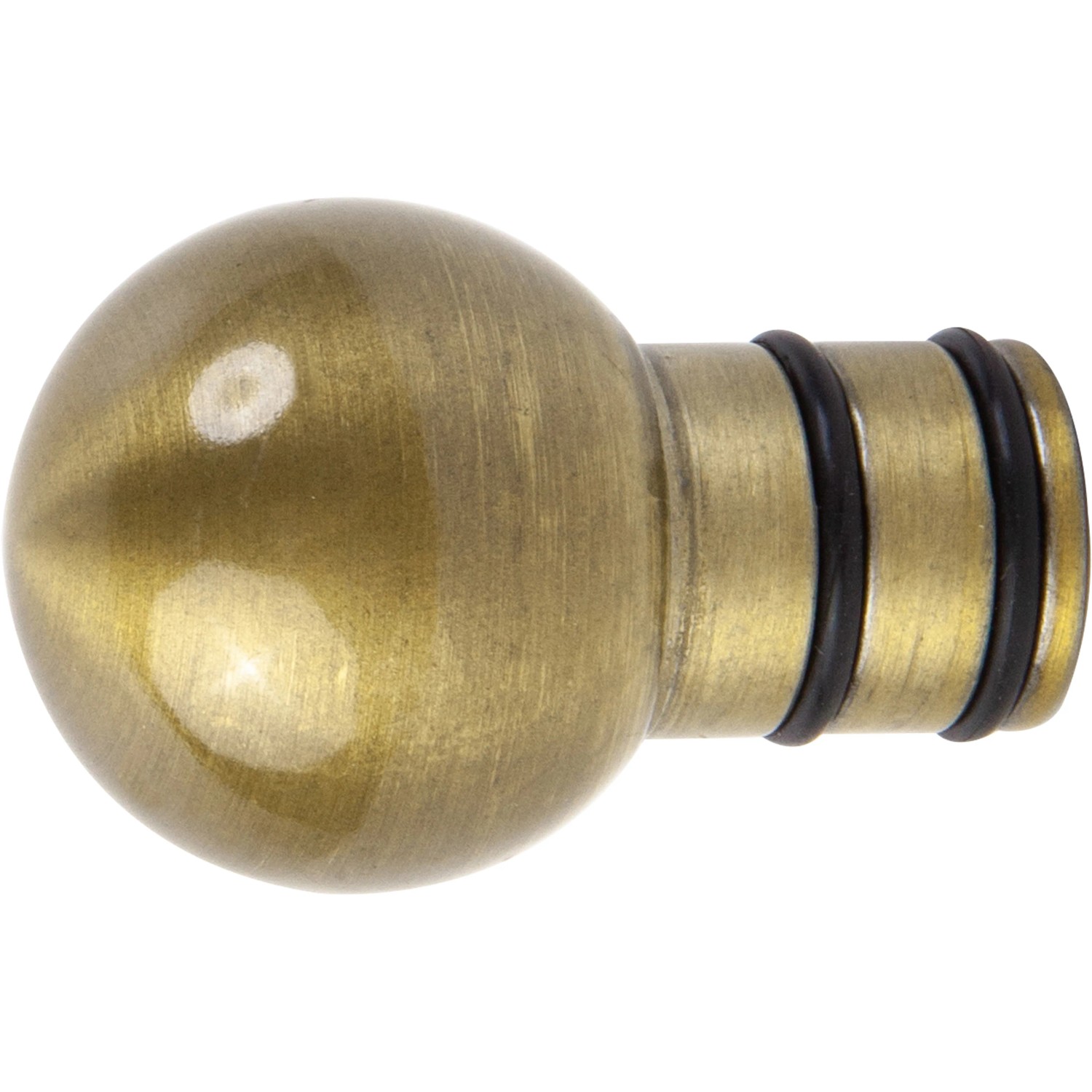 Koncovka záclonové tyče, koule, mosazný vzhled, 2 ks, pr. 19 mm Koncovka záclonové tyče, koule, mosazný vzhled, 2 ks, pr. 19 mm