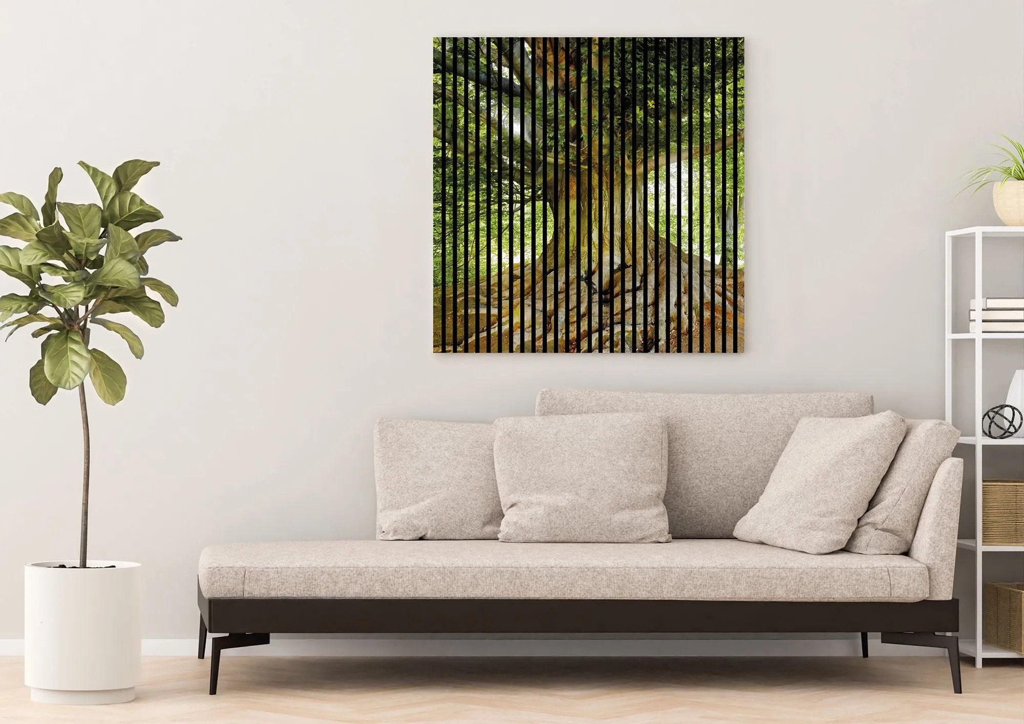 Akustický panel FN Acustico se stromem, dekorativní zvuk pohlcující panel na stěnu, 1133x1195mm. Akustický panel FN Acustico se stromem, dekorativní zvuk pohlcující panel na stěnu, 1133x1195mm.